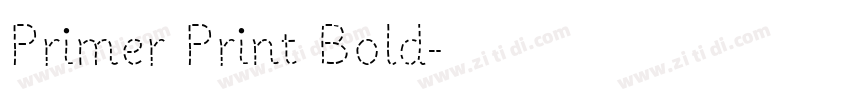 Primer Print Bold字体转换